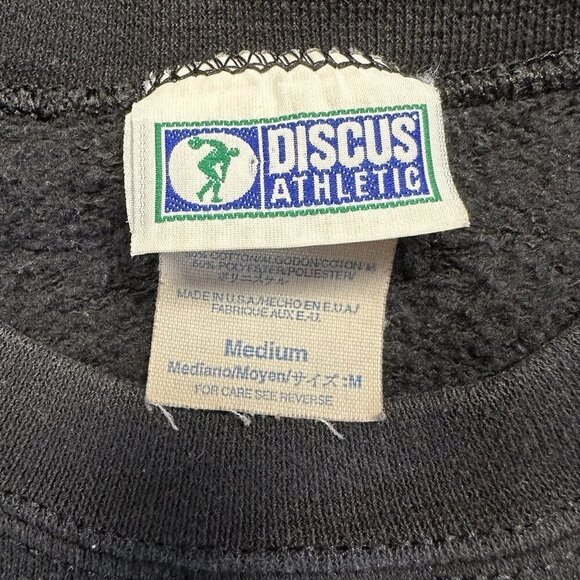 Drake Crewneck Sweatshirt Hip-Hop Size M Discus Athletics Black Retro - Picture 3 of 5